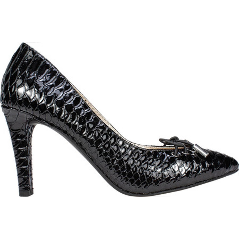 NIB Rialto Sz 7.5M MULLY Patent Leather Snakeskin Shoes Pumps Heels - Picture 5 of 6